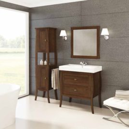 Mobile da Bagno Mobile bagno stile classico da 80 cm con due cassetti Arredo Bagno Mobili da Bagno