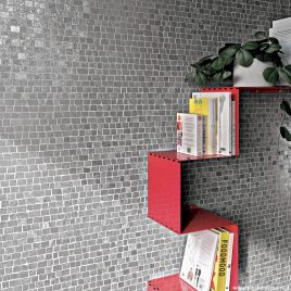 Serenissima Ceramiche “Mosaico Random Metallo Titanio”